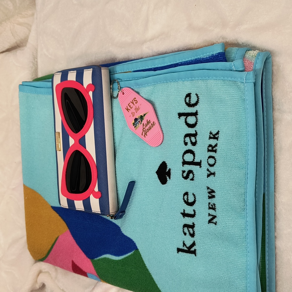 Kate Spade Bundle!  Zip Around Wallet (EUC) and Beach Towel (NEW)